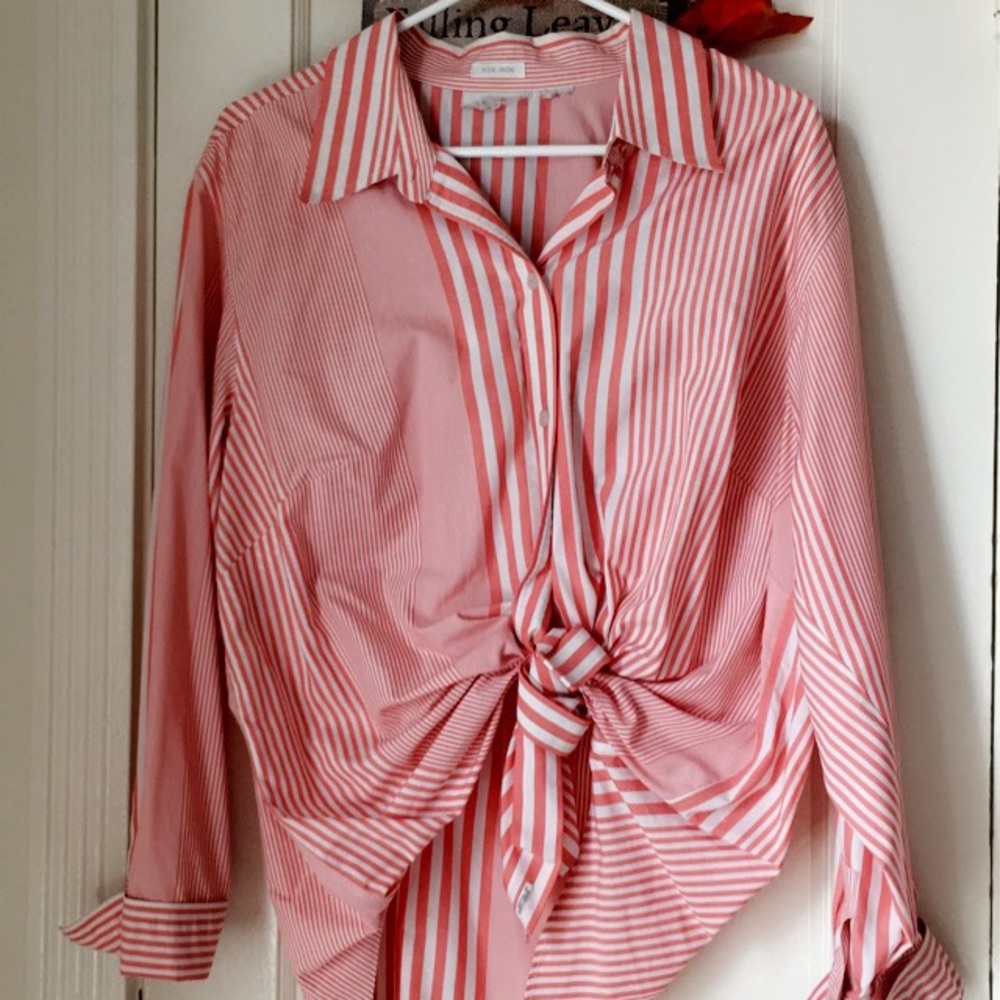 Striped button shirt